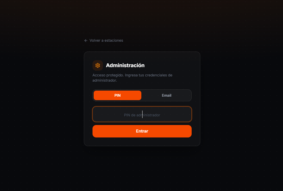 PIN de administración
